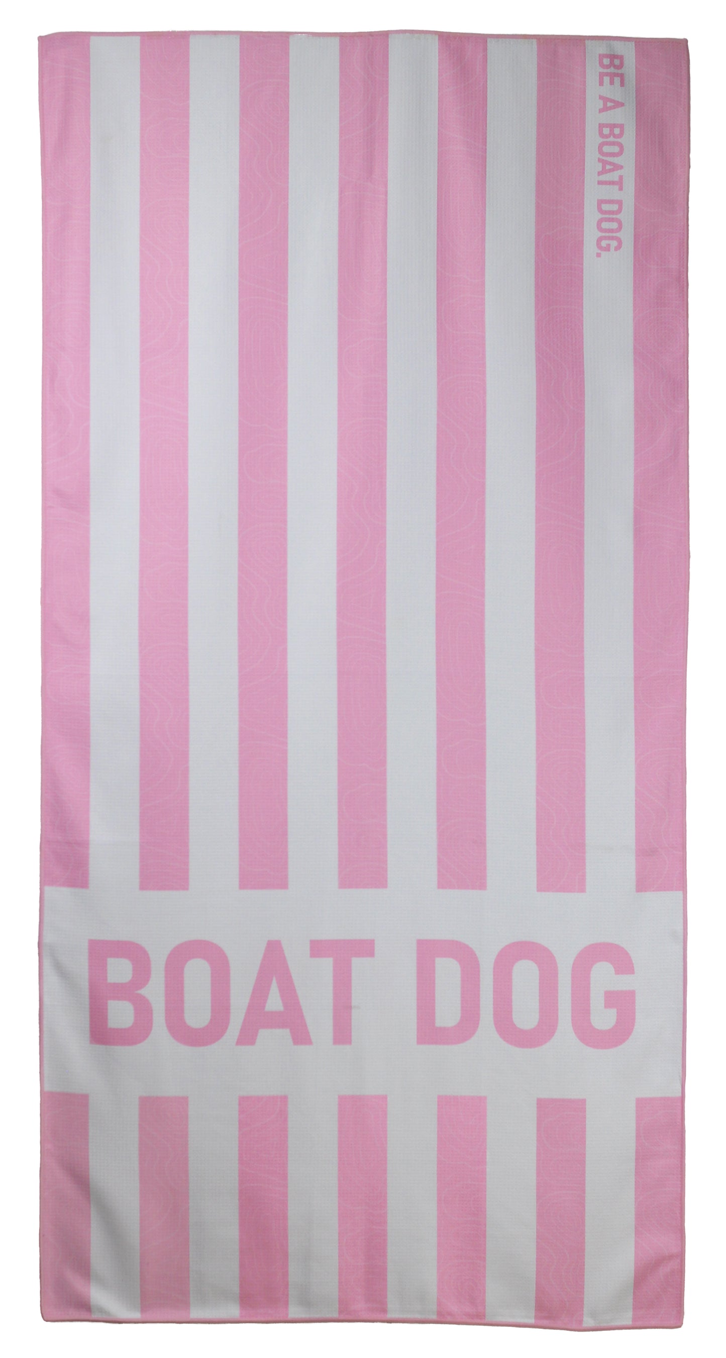Pink Topography Dog Towel