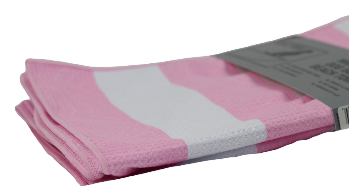 Pink Topography Dog Towel