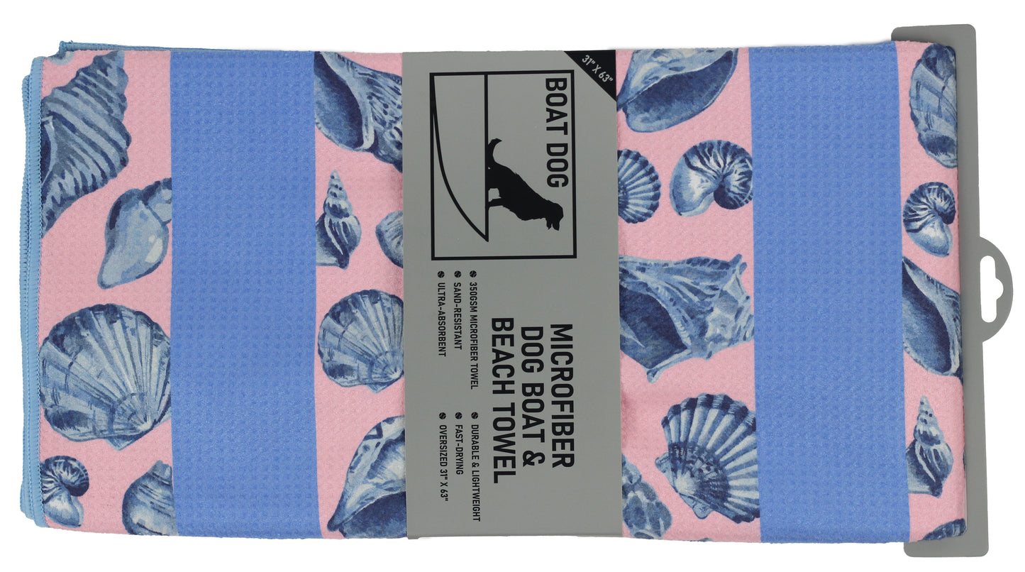 Shoreline Shells Dog Towel