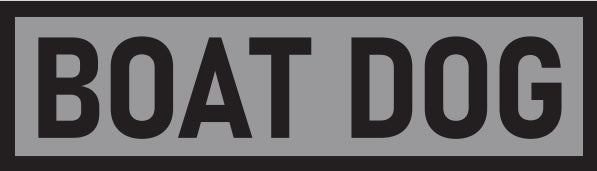 Boat Dog Stamp Logo Decal