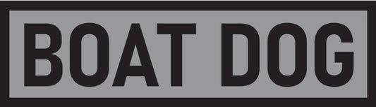 Boat Dog Stamp Logo Decal