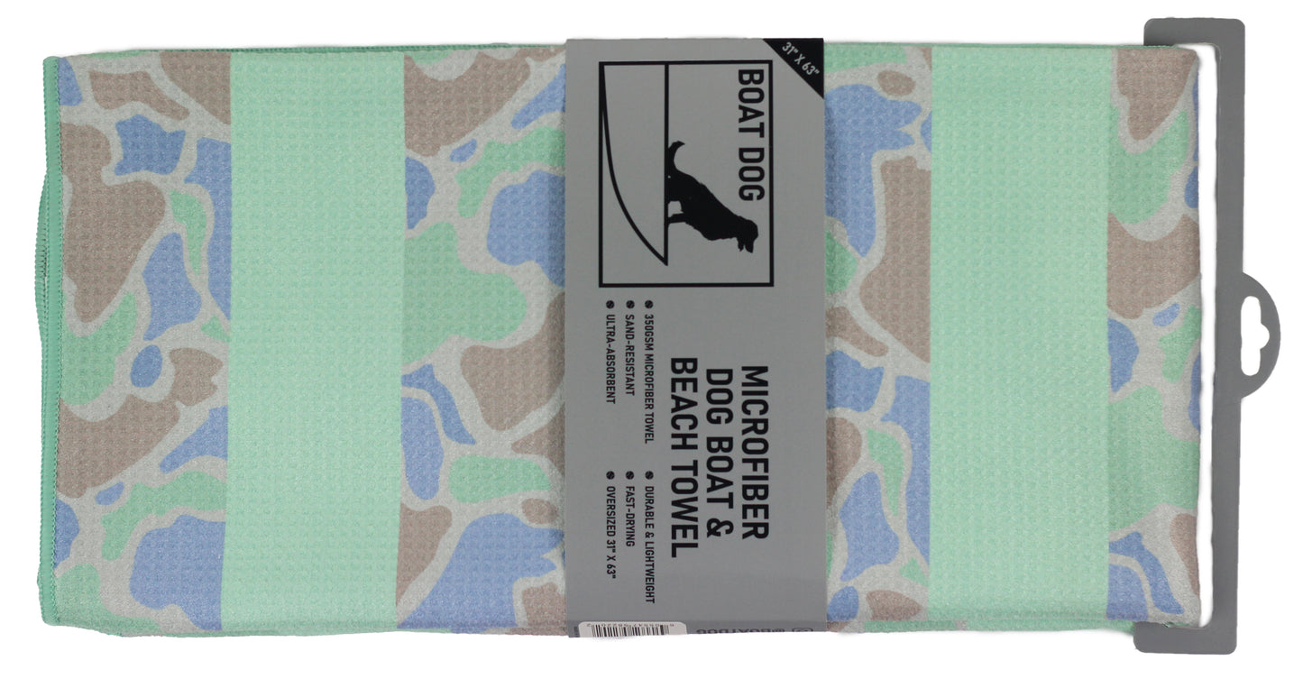 Water Camo Dog Towel